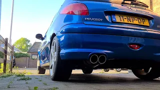 Peugeot 206 RC / GTI 180 cold start with Janspeed catback exhaust & 200 cpi racecat