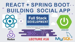 ReactJS + Spring Boot | Social Networking App Full Stack Development Tutorial | CRUD 16