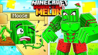 I Survived 100 DAYS as a MELON GOLEM in HARDCORE Minecraft!