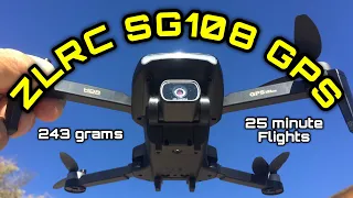 ZLRC SG108 243gram 4K 5G WIFI 25 MINUTE FLIGHT GPS DRONE.