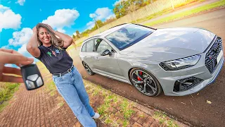 DIRIGI O NOVO CARRO DO MEU NAMORADO *Audi Rs4*