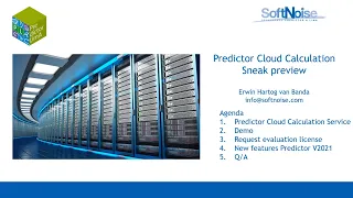 Webinar Predictor Cloud Calculation - Sneak preview, 16 June 2020