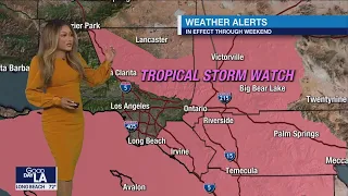 Tropical Storm Watch issued in LA for 1st time