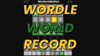 WORDLE WORLD RECORD (Official Site)