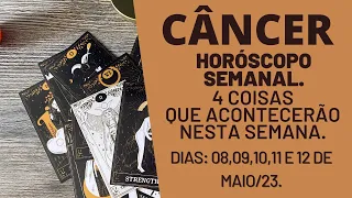 CÂNCER| 4 REVELAÇÕES PARA ESTA SEMANA.| DIAS 08,09,10,11 E 12 E MAIO DE 2023.