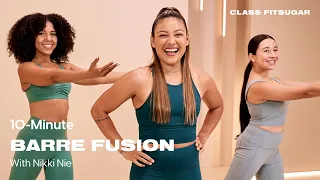 10-Minute Cardio Barre Fusion With Nikki Nie | POPSUGAR FITNESS