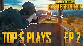 PUBG Top 5 Plays Episode 2 | PlayerUnknown's Battlegrounds Top Plays