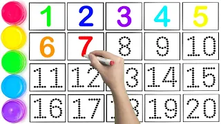 1234567890 | Write Numbers | Read Numbers | Learn Numbers | Counting Numbers 1 to 20 #kids