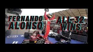 fernando alonso's all 32 wins in f1#fernandoalonso #f1shorts