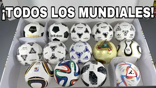 ¡COLECCIÓN DE TODOS LOS BALONES MUNDIALISTAS! - Unboxing Adidas FIFA World Cup Mini ball set