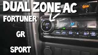 Dual Zone AC,Fitur Terbaru Fortuner GR Sport