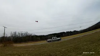 first flight today UMX Pitts s-1s what a great biplane fun to fly 1/22/23