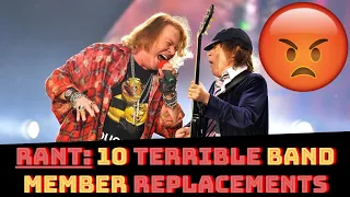 RANT: 10 TERRIBLE Rock & Metal BAND MEMBER REPLACEMENTS