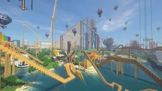 Longest Minecraft Roller Coaster 1.1.0 (World Record)