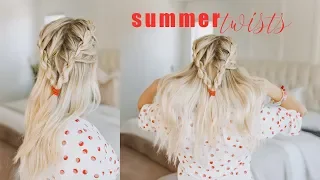 Twisted Hairstyle for Summer | Medium Length Hair