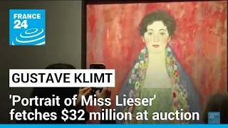 Klimt's 'Portrait of Miss Lieser' fetches $32 million at auction • FRANCE 24 English