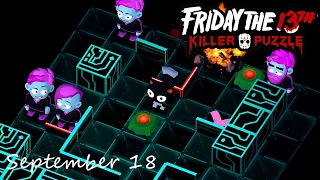 Friday the 13th Killer Puzzle Daily Death September 18 2020 Walkthrough