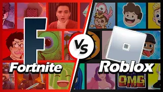 Fortnite YouTubers Vs Roblox YouTubers - Sub Count