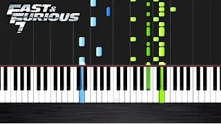 Wiz Khalifa - See You Again - Piano Cover/Tutorial by PlutaX - Synthesia