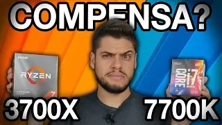 i7 7700K vs Ryzen 7 3700X vs 2700X vs 1800X: Teste LADO A LADO, processador CUSTO X BENEFICIO 2020?