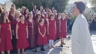 OLYMPIC FLAME/MYTHODIA CHOIR /PAROS/FRENCH ANTHEM/ΧΟΡΩΔΙΑ ΩΔΕΙΟΥ ΜΥΘΩΔΙΑ/ΟΛΥΜΠΙΑΚΗ ΦΛΟΓΑ