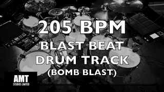 205 BPM BLAST BEAT DRUM TRACK (BOMB BLAST)