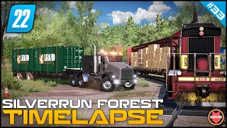 🇺🇸 Making $$$, Loading Train With Factories Pallets & Containers ⭐ FS22 Silverrun Forest Timelapse