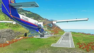 Landing on the Worlds Shortest Commercial Runway, Saba Airport | Microsoft Flight Simulator