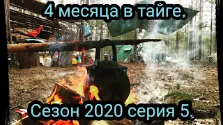 4 месяца тайге. Сезон 2020 серия 5. Дождь, быт, баня.