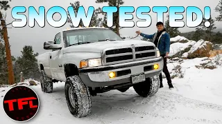 I Took My 7000 lb 1994 Dodge Cummins Off-Road In a Snow Storm | Here's What Happened!