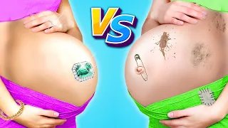 RICH PREGNANT VS BROKE PREGNANT || Rich VS Poor, Funny Pregnancy Moments by Crafty Panda