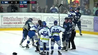 Eric Neiley vs Kevin Morris EIHL fight 5-9-18