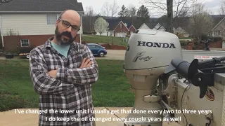 Honda Outboard   20 Years of Use Review and 7000 miles!