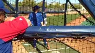 Video: Ian Kinsler batting practice