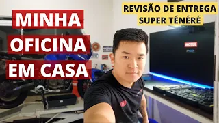 MINHA OFICINA EM CASA 👨🏻‍🔧 Revisão de entrega Super Ténéré 1200
