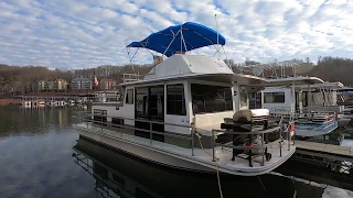 1976 Gibson 12 x 36 Diesel Powered Houseboat For Sale on Norris Lake TN - SOLD!