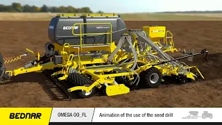 BEDNAR: Animation of the use of the OMEGA OO_FL seed drill in practice | EN