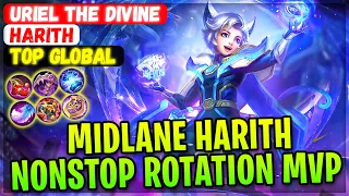 Midlane Harith Nonstop Rotation MVP [ Top Global Hartih ] Uriel The Divine - Mobile Legends Build