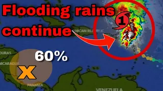 Flooding rains from Hurricane TAMMY and Invest 95L, New development possible in the Caribbean