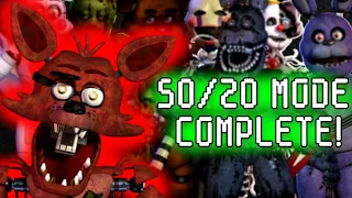 ITS FINALLY OVER!!! 50/20 MODE COMPLETE! | Five Nights At Freddys | Ultimate custom night 50/20 mode