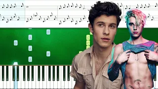 Shawn Mendes, Justin Bieber - Monster (Piano Tutorial With Sheets | Piano Instrumental)