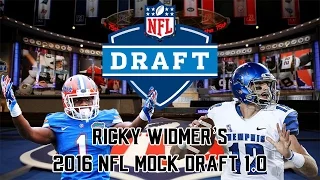 2016 NFL Draft: Ricky Widmer Mock Draft 1.0