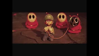 The super Mario bros movie: the shy guys take Luigi to bowser