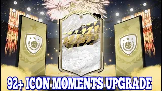 OPENING MY ICON MOMENTS 92+ UPGRADE!!! FIFA 22