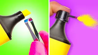 29 FABULOSOS HACKS CON PAPELERÍA || IDEAS CON MARCADORES, PLUMAS, LÁPICES Y PEGAMENTO ESCOLAR