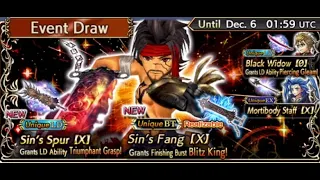 Jecht BT, LD and Jack LD Banner Dissidia Final Fantasy Opera Omnia