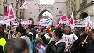 Massiver Streik in München  - Verdi stellt Forderungen