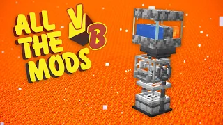 All The Mods Volcano Block EP3 Hammering & Sieving Automation