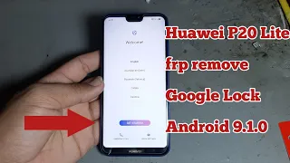 Huawei P20 Lite 2020 Android 9.1.0 FRP Lock Bypass Easy Steps & Quick Method 100% Work