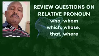 Model questions on Relative pronoun